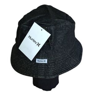 Hurley Bucket Hat Black Denim NWT